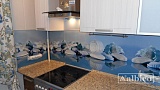 Фартук МДФ Морской коллаж