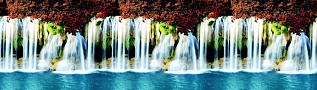 Фартук для кухни Водопад