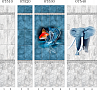 Панель ПВХ Панда Индиго (узор 1)